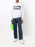 MSGM logo-print cotton hoodie