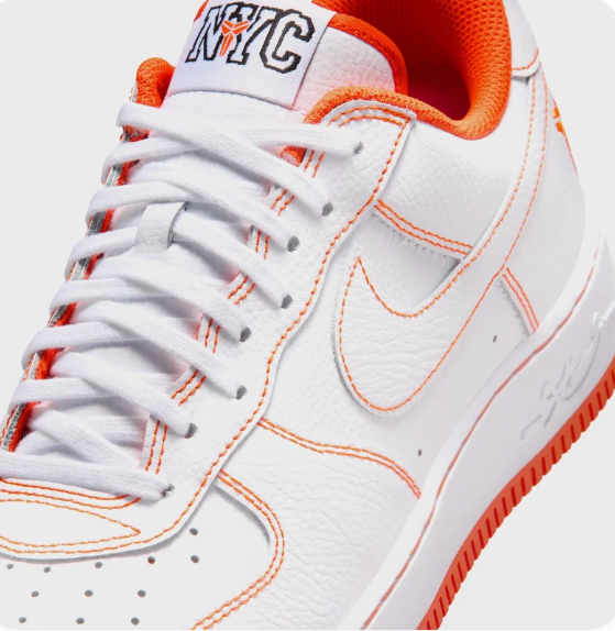 Nike Air Force 1 Low '07 'White Black' Pebbled Leather
