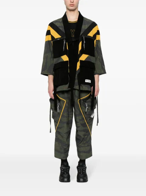 Mostly Heard Rarely Seen graphic-print panelled jacket