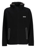 BOSS hooded zip-up track jacket