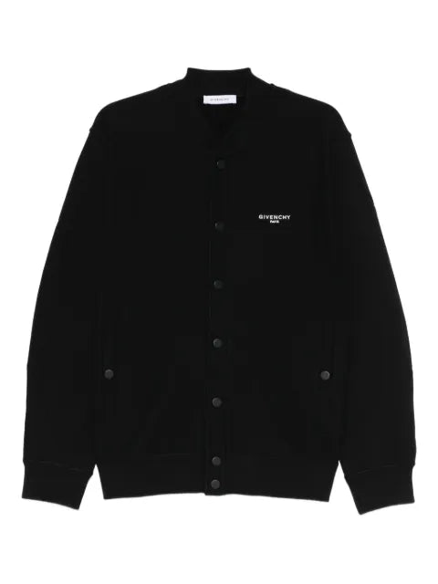 Givenchy Couture Seam cardigan in fleece embroidered Paris