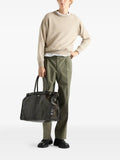 Prada triangle-logo ribbed sweater