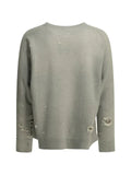 Needles butterfly-print distressed-effect sweatshirt