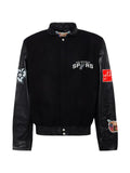 Jeff Hamilton San Antonio Spurs logo-patch bomber jacket