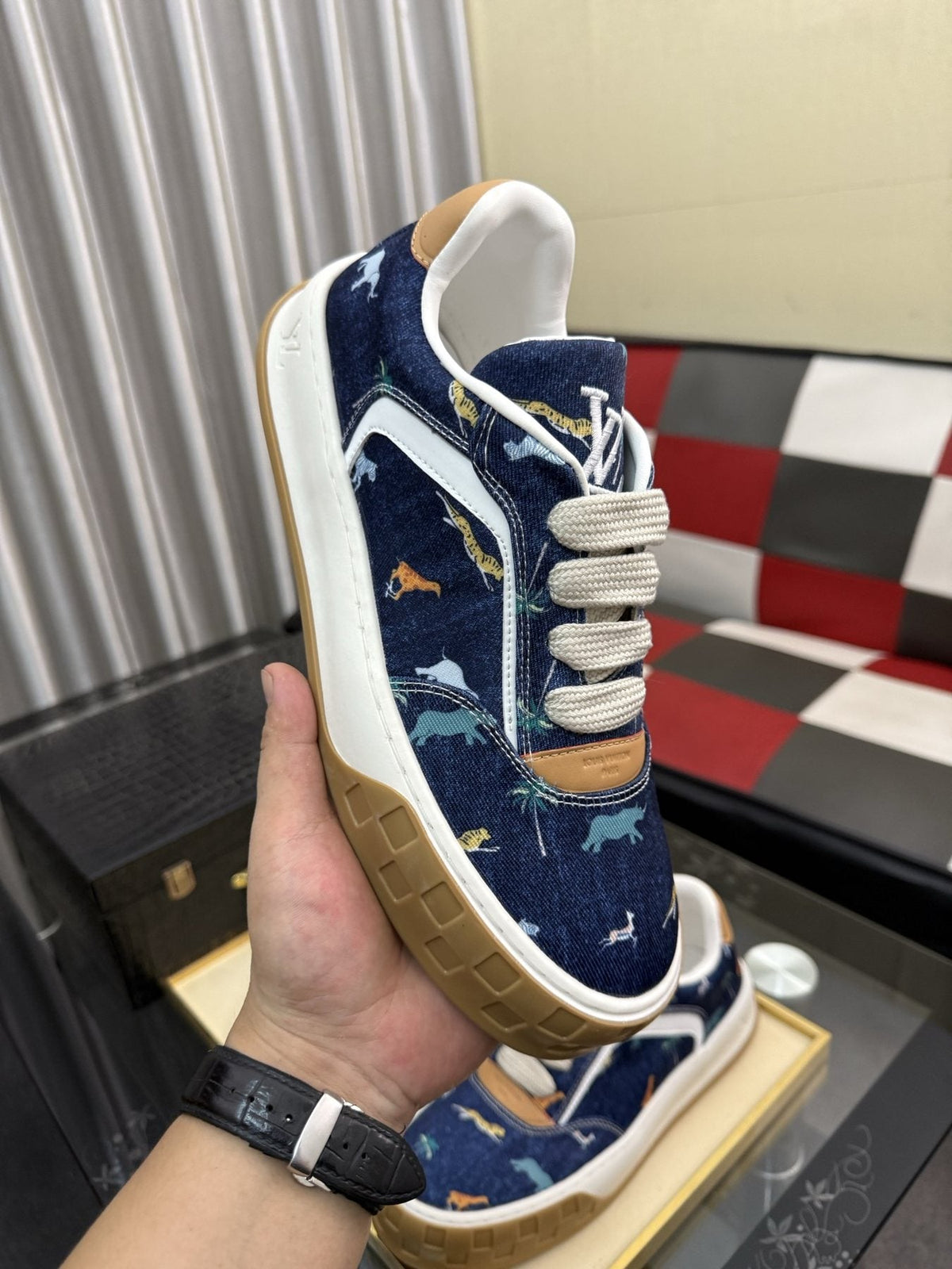 Louis Vuitton Patterned Low-Top Sneakers